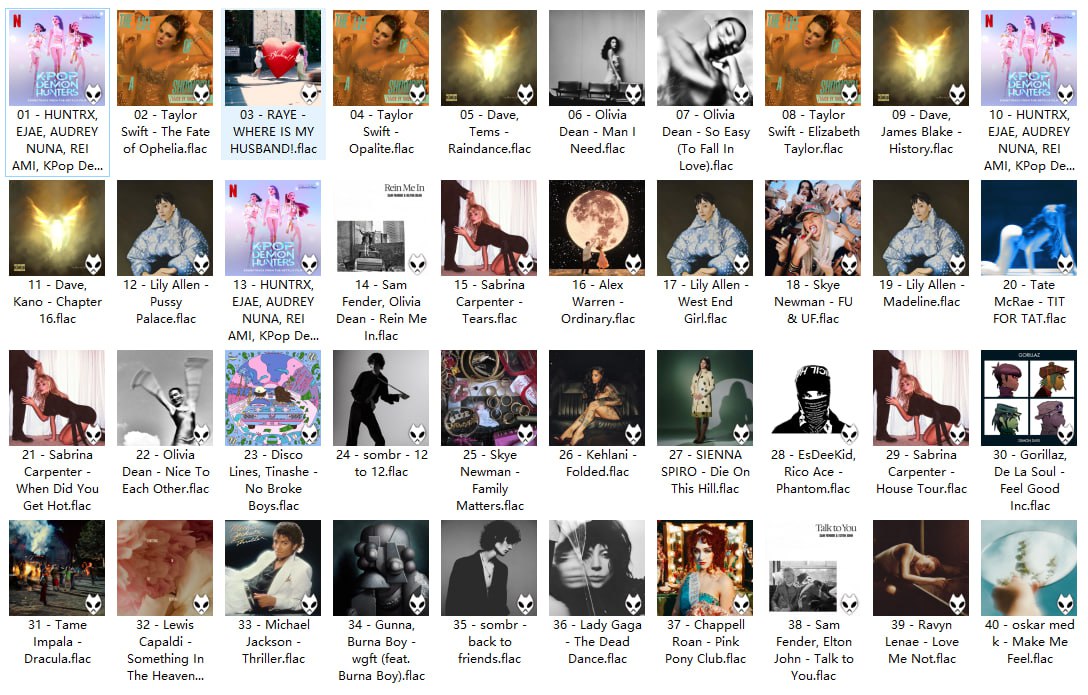 英国UK单曲榜TOP40